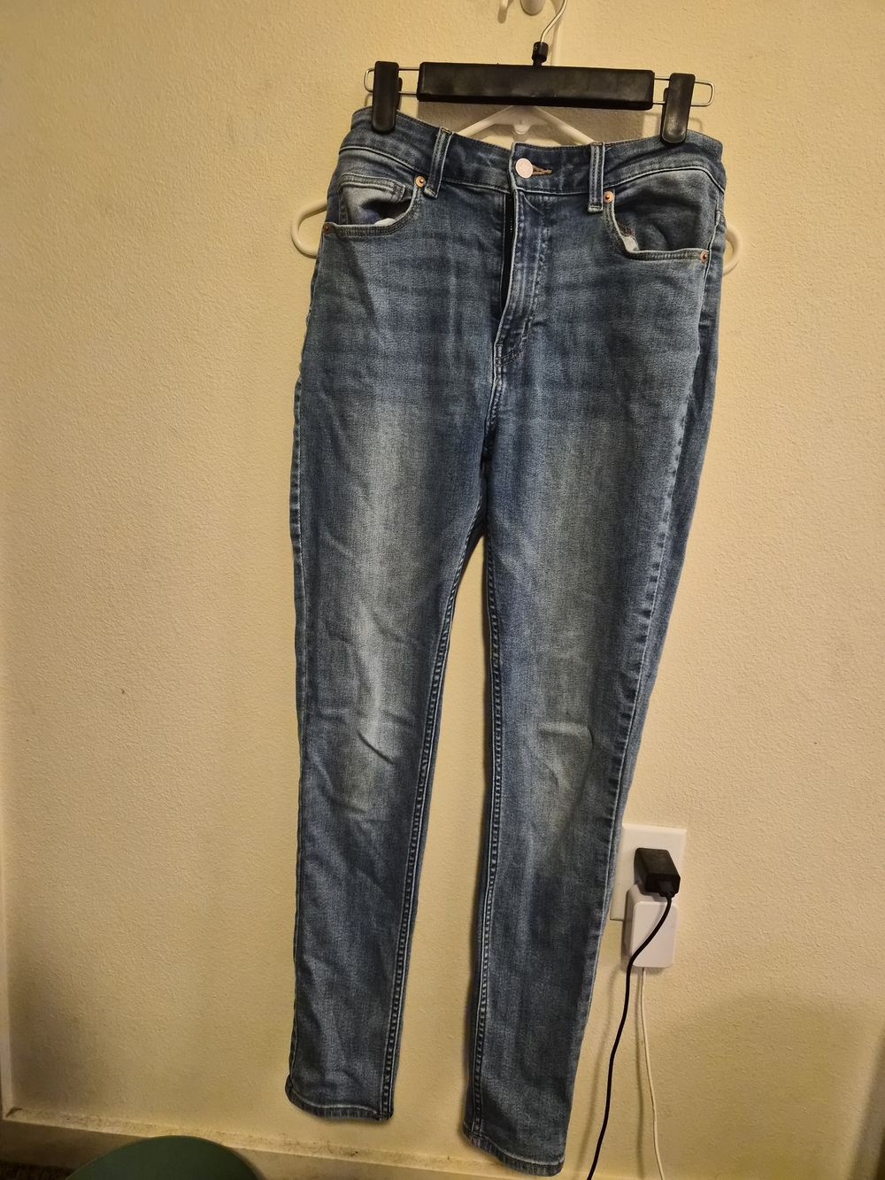 H&M Women's Medium Blue High-Rise Jeggings